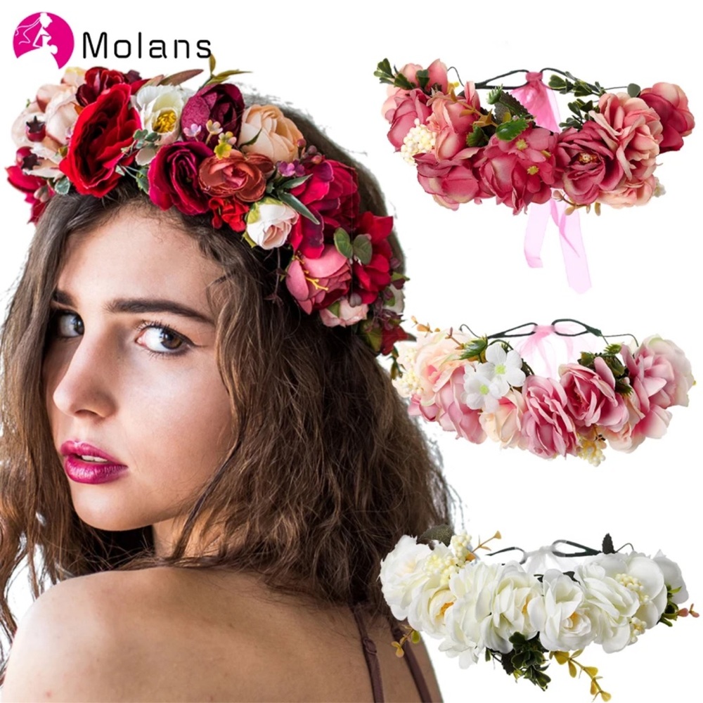 All hand made beautiful hair band ties accessories flowers bows wedding prom NWT